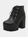 High-heel chunky heel ankle boots - DanaFashionstore