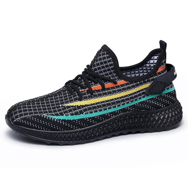 Fall And Winter Breathable Black And White Sneakers Running Mesh - DanaFashionstore