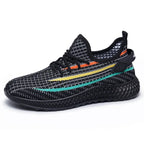 Fall And Winter Breathable Black And White Sneakers Running Mesh - DanaFashionstore