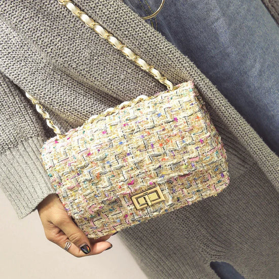 Autumn and winter new women's bag wild small square bag Japan and South Korea fashion lock chain bag shoulder slung - DanaFashionstore