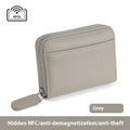 2024 RFID Genuine Leather Card Wallet Men Women Purse With Coin Pocket Zipper Credit Card Holder Small Wallets Bags - DanaFashionstore
