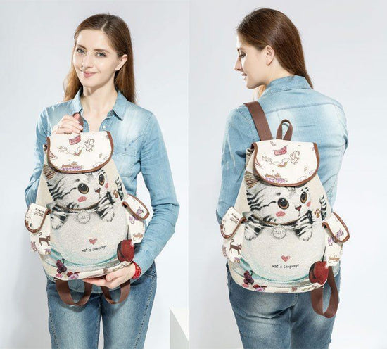 LOVELY CAT DRAWSTRING BACKPACK - DanaFashionstore