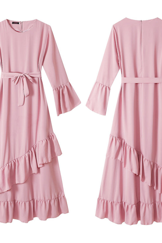 Muslim Long Skirt Dress Arab Robe Girly Dress