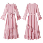 Muslim Long Skirt Dress Arab Robe - Elegant Girly Modest Fashion - DanaFashionstore