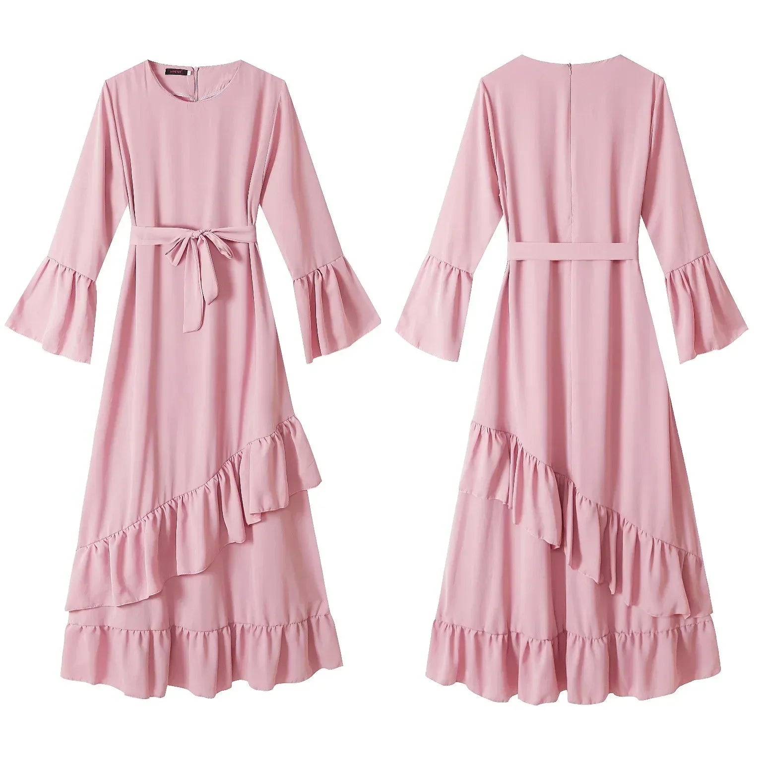 Muslim Long Skirt Dress Arab Robe - Elegant Girly Modest Fashion - DanaFashionstore