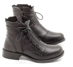 Lace low heel boots lace up Martin boots - DanaFashionstore