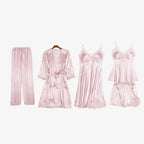 Women's Suspenders Nightgown 2026 - Satin Sleepwear Dress - DanaFashionstore