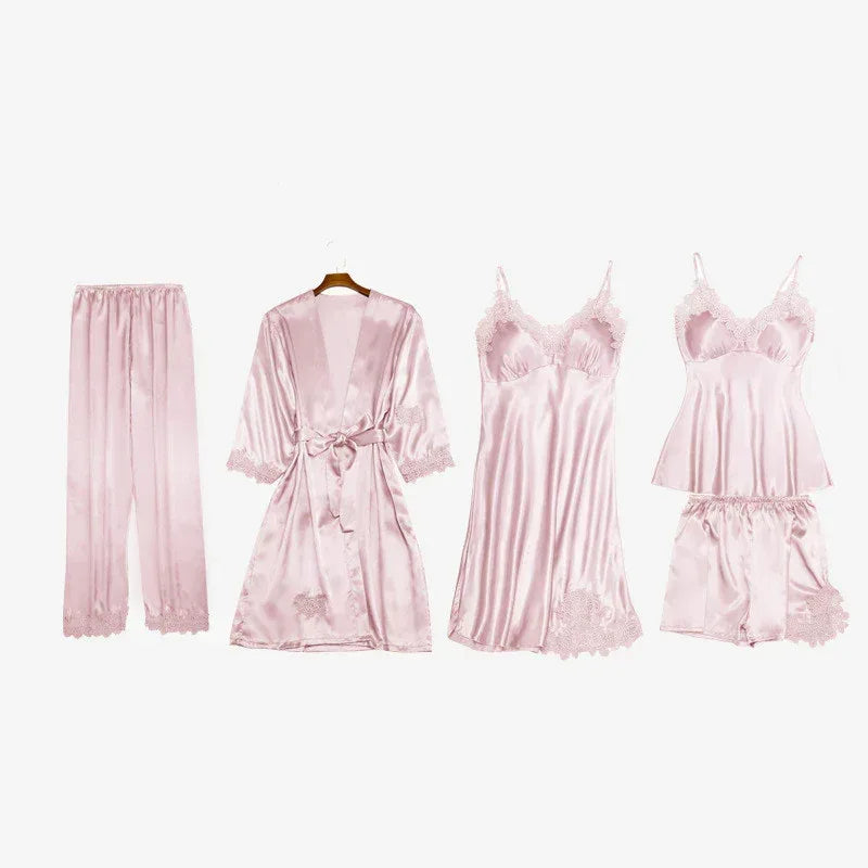 Women's Suspenders Nightgown 2026 - Satin Sleepwear Dress - DanaFashionstore