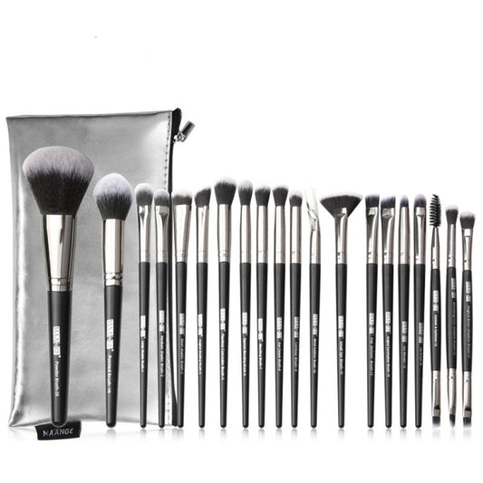 20pcs makeup brushes $28.61 Dana Fashion Color: Black makeup Name: 20 pcs makeup brush+Brush bag Material: Nylon/plastic/PU Size: 19.5* 12.5*2cm