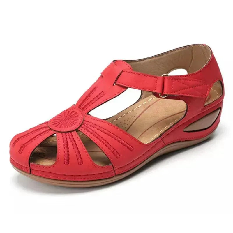 Women's line anti-slip lightweight round toe wedge sandals - DanaFashionstore