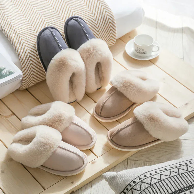 Suede cotton slippers - DanaFashionstore