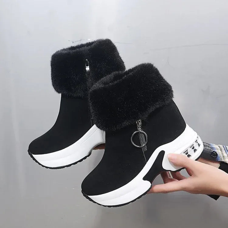 New short tube Mid Heel women's boots in winter - DanaFashionstore