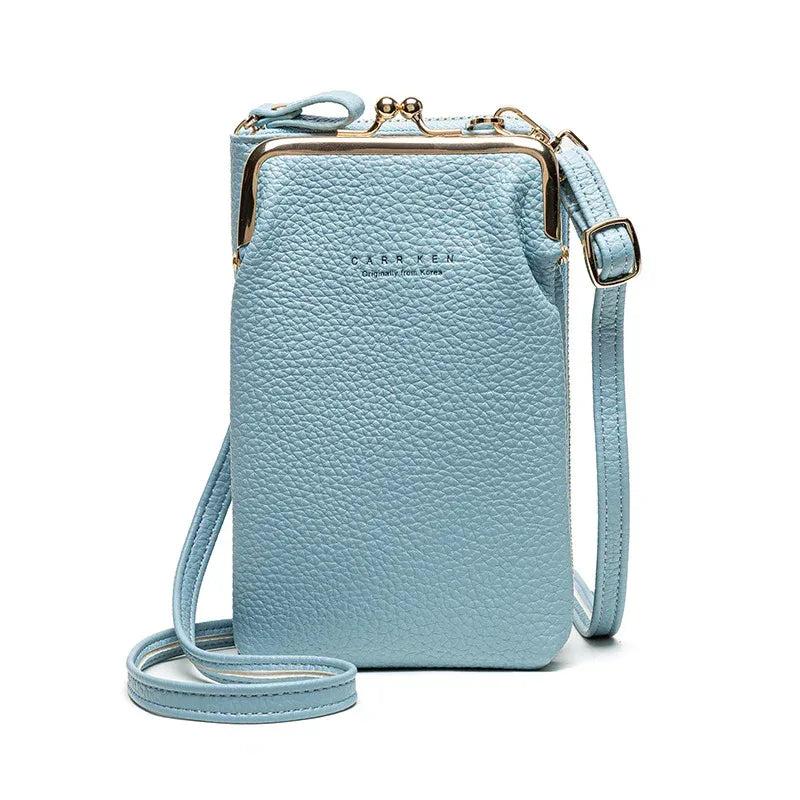 Fashion Lychee Pattern Solid Color Diagonal Shoulder Bag - DanaFashionstore