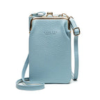 Fashion Lychee Pattern Solid Color Diagonal Shoulder Bag - DanaFashionstore