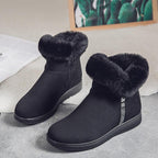 Plus Fleece Ankle Boots Thicken Middle-aged And Elderly Cotton Shoes - DanaFashionstore