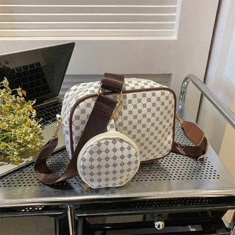 Vintage Pattern Crossbody Bags For Women Shoulder Shell Bag Trend Small Purse And Handbag Luxury Designer Female Square Bag Women's Bag - DanaFashionstore