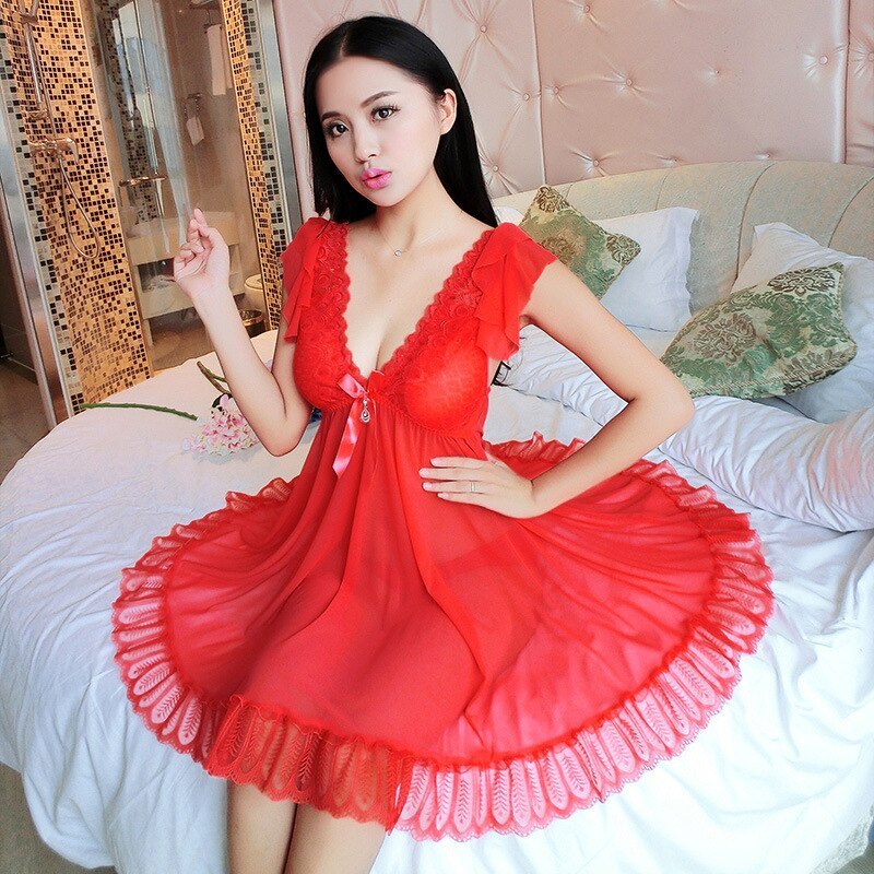 Net yarn nightgown - Dana Fashion