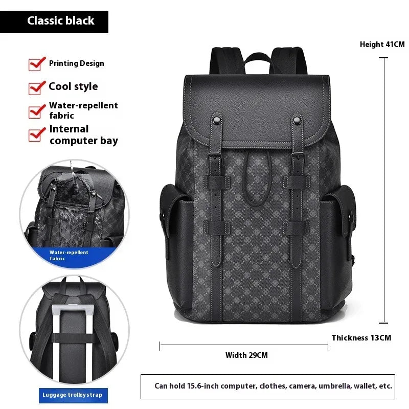 Curved Shoulder Strap New Men's Casual Business Travel Backpack - DanaFashionstore