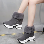 New short tube Mid Heel women's boots in winter - DanaFashionstore