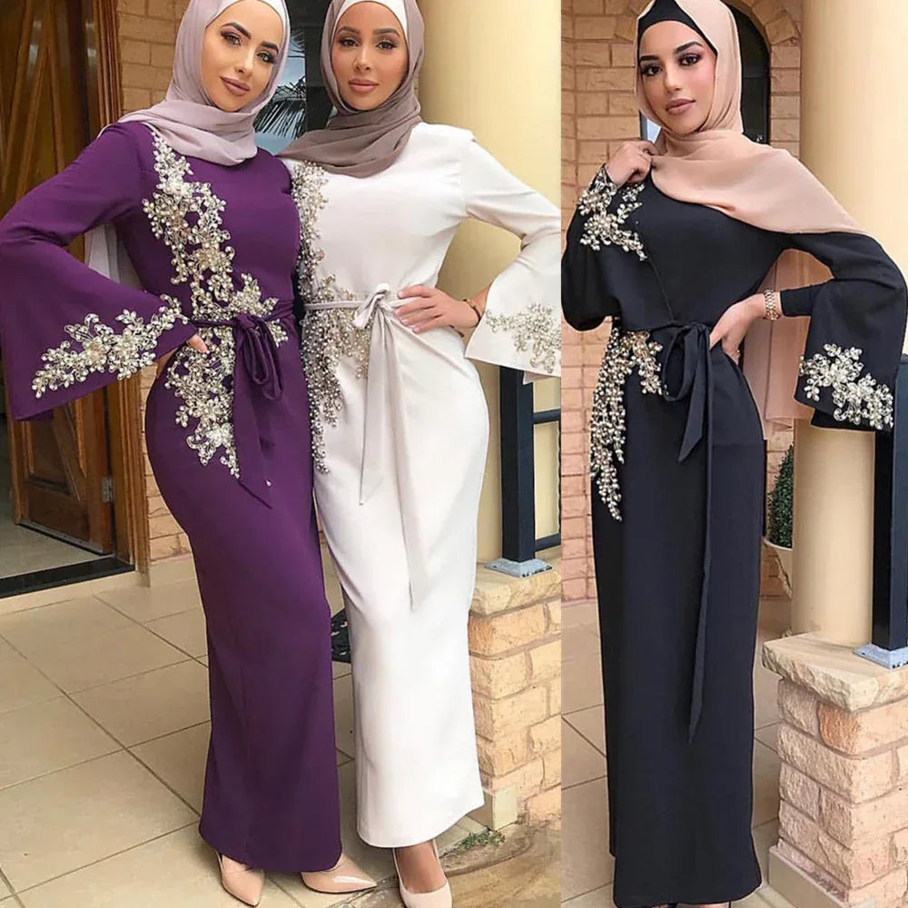 Muslim embroidered dress - DanaFashionstore