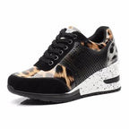 Lacing Sneakers With Platform Heels For Women - DanaFashionstore