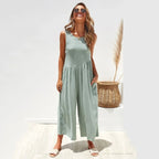 Solid Color Vest Jumpsuit 2026 - Sleeveless Casual Jumpsuit - DanaFashionstore