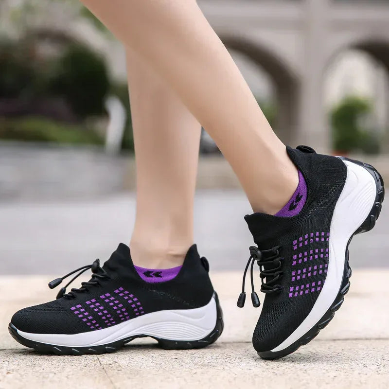 Women's Spring And Summer New Casual Flying Knit Sneakers - DanaFashionstore