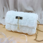 Ribbon gauze hand-woven chain bag - DanaFashionstore