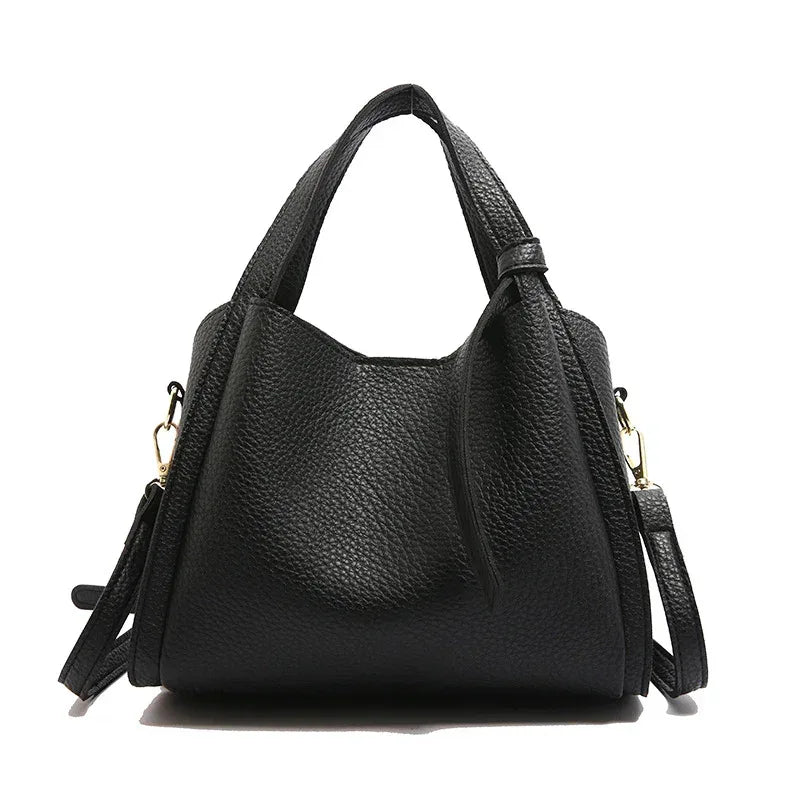 Korean Style Ins New Hong Kong Style Personalized Simple One-shoulder Underarm Bucket Bag Vegetable Basket Retro Crossbody Bag - DanaFashionstore