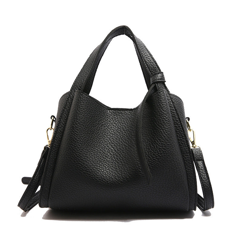 Korean Style Ins New Hong Kong Style Personalized Simple One-shoulder Underarm Bucket Bag Vegetable Basket Retro Crossbody Bag - Dana Fashion