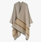 Women's Jacquard Silver Silk Shawl - DanaFashionstore