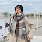 Scarf Female Winter Korean Version of The Wild British Classic - DanaFashionstore