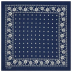 Cotton Vintage Printed Square Scarf Riding Pocket - DanaFashionstore