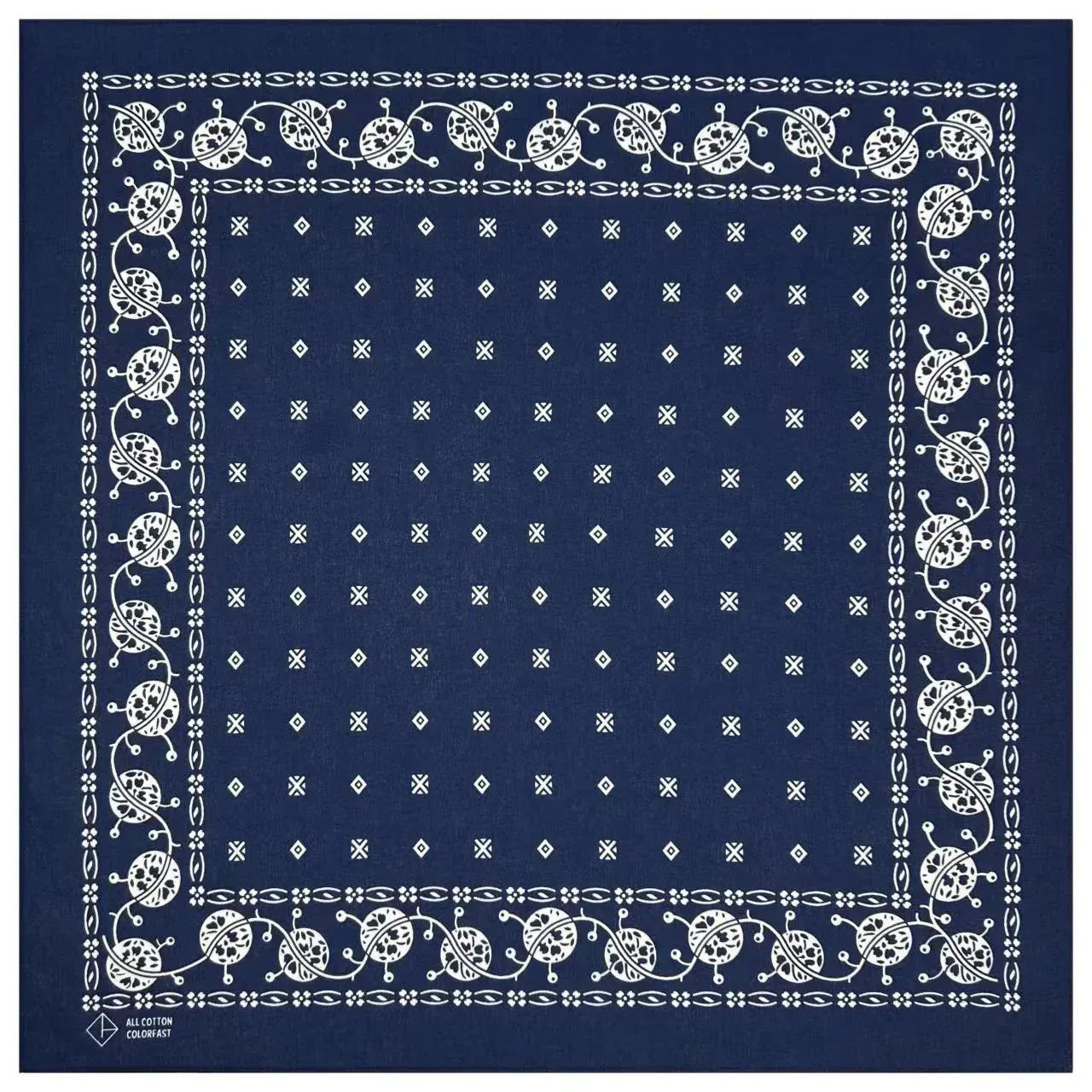 Cotton Vintage Printed Square Scarf Riding Pocket - DanaFashionstore