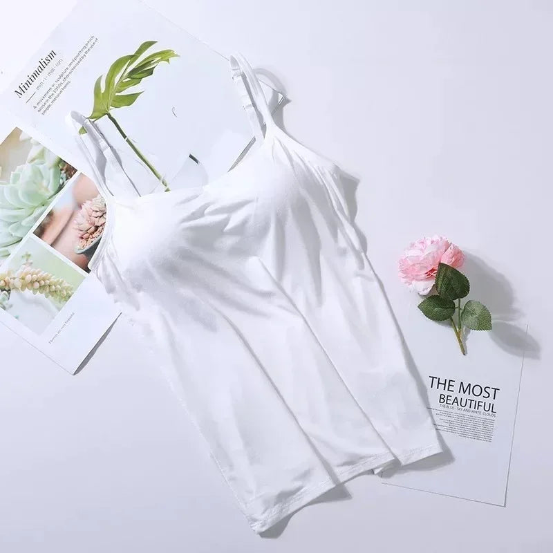 Modal Long Women's Sling Vest Inner Match Tube Top Home Wear Wear-free Bra Pieces - DanaFashionstore