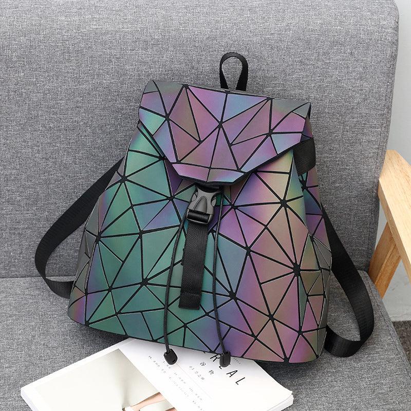 New Colorful Ladies Geometric Diamond Backpack - DanaFashionstore