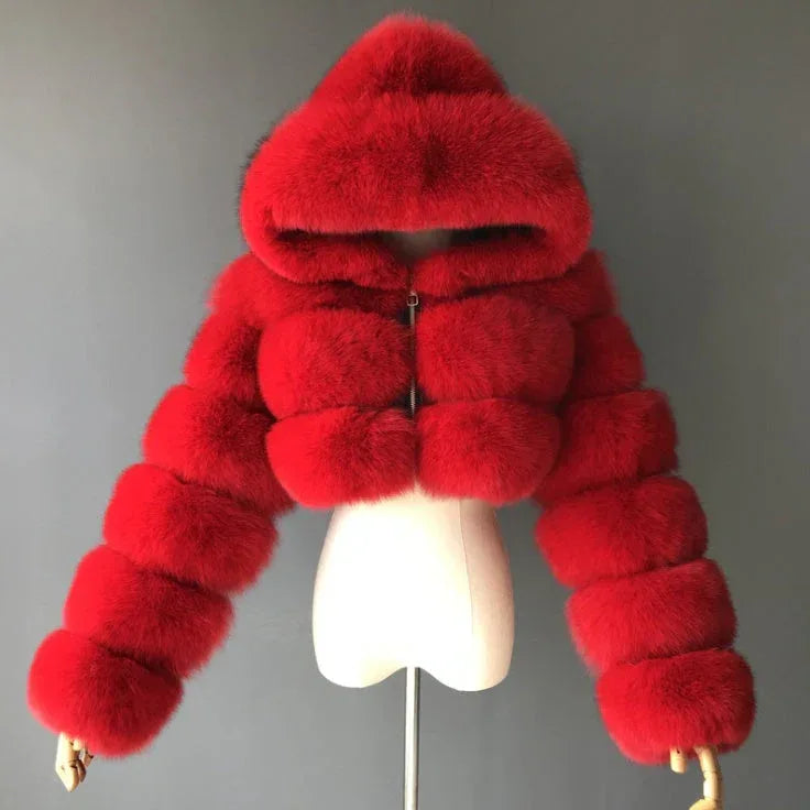 New Winter Faux Fur Coat for Women - DanaFashionstore
