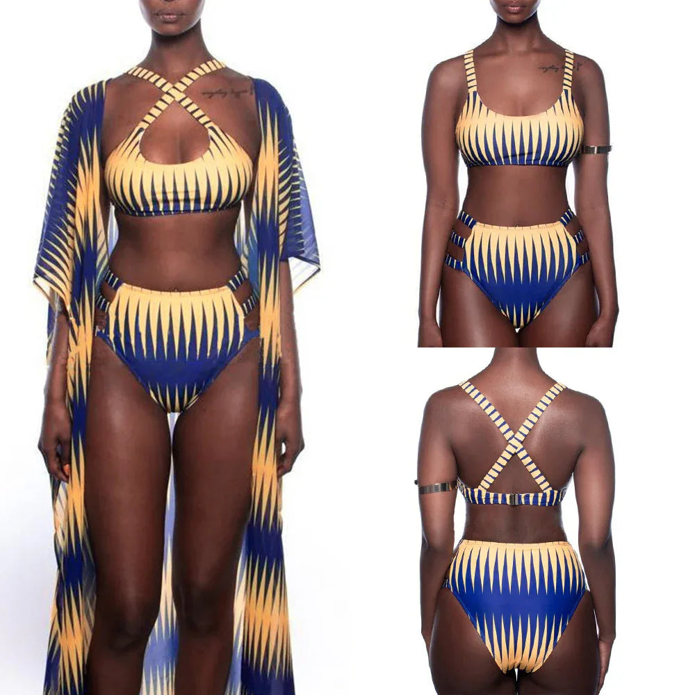 Women's Casual European And American Sexy Printed Bikini Swimming Suit - DanaFashionstore
