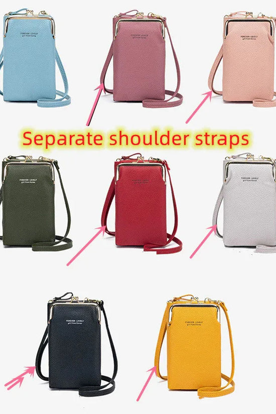 Fashion Lychee Pattern Solid Color Diagonal Shoulder Bag - DanaFashionstore