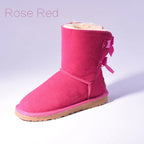 High Quality SALE Women Australia Snow Boots Warm Fur Baileys Bow Boots Women Winter Boots Snow Boots Big Size - DanaFashionstore
