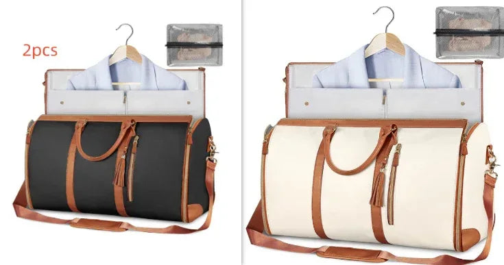 Large Capacity Travel Duffle Bag Women's Handbag Folding Suit Bag Waterproof Clothes Totes - DanaFashionstore