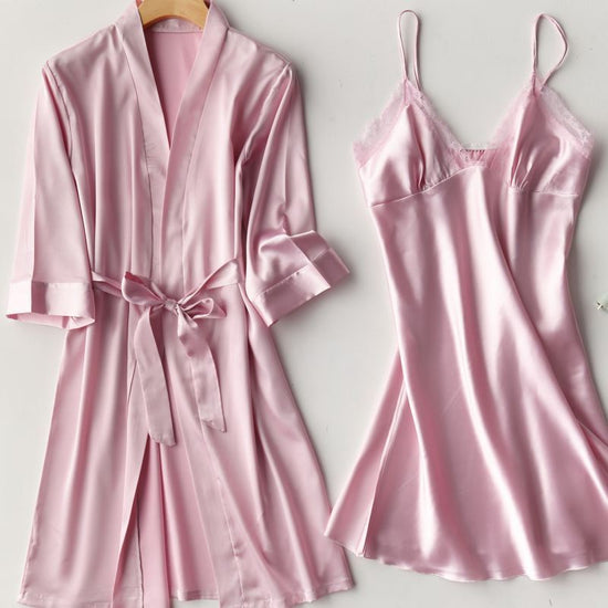Two-piece suspender nightgown - Dana Fashion