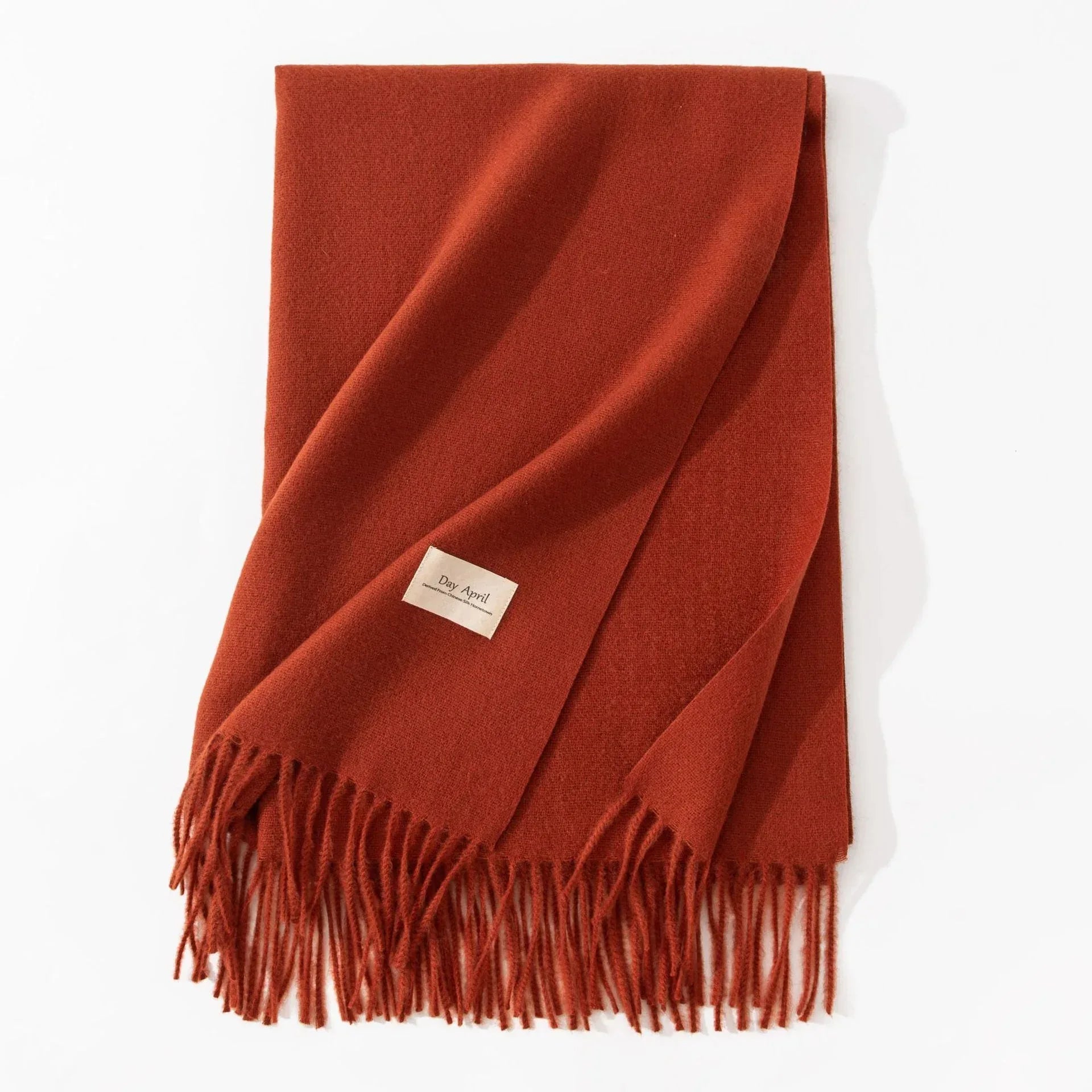 Pure Color Artificial Cashmere Scarf Women's Winter High-grade Shawl - DanaFashionstore