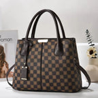 New Printed Tote Portable Shoulder Crossbody Women's Bag Middle-aged Lady Mother High Sense - DanaFashionstore