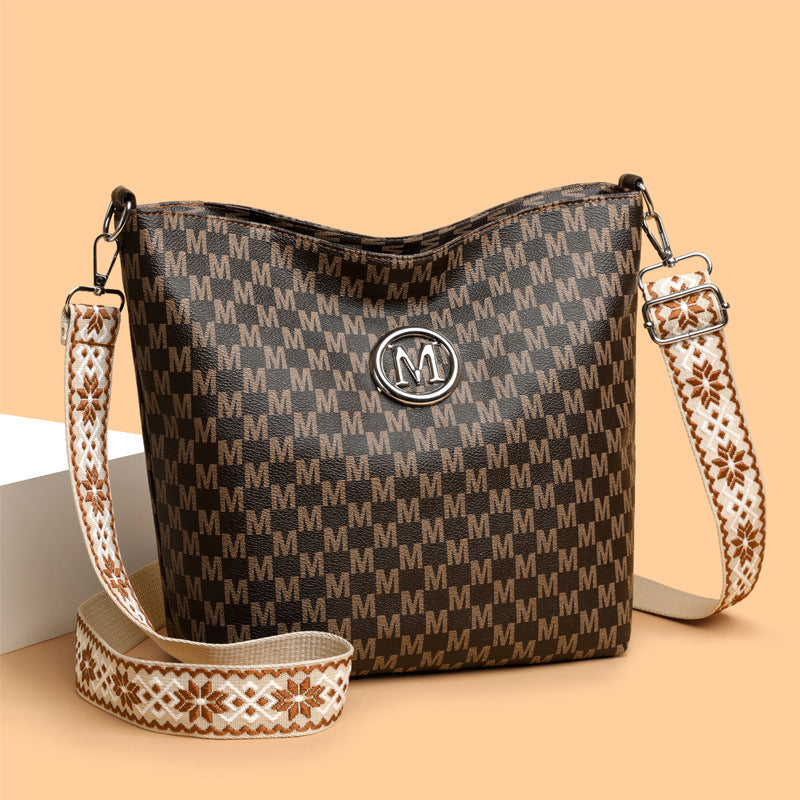 Soft Leather Retro Simple All-match Fashion Shoulder Bag - Dana Fashion