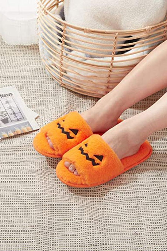 Halloween Women's Soft And Comfortable Plush Slippers Cosplay Shoes Furry Plush Slippers Kawaii Cute Shoes Home Slippers Halloween Dress Up Shoes