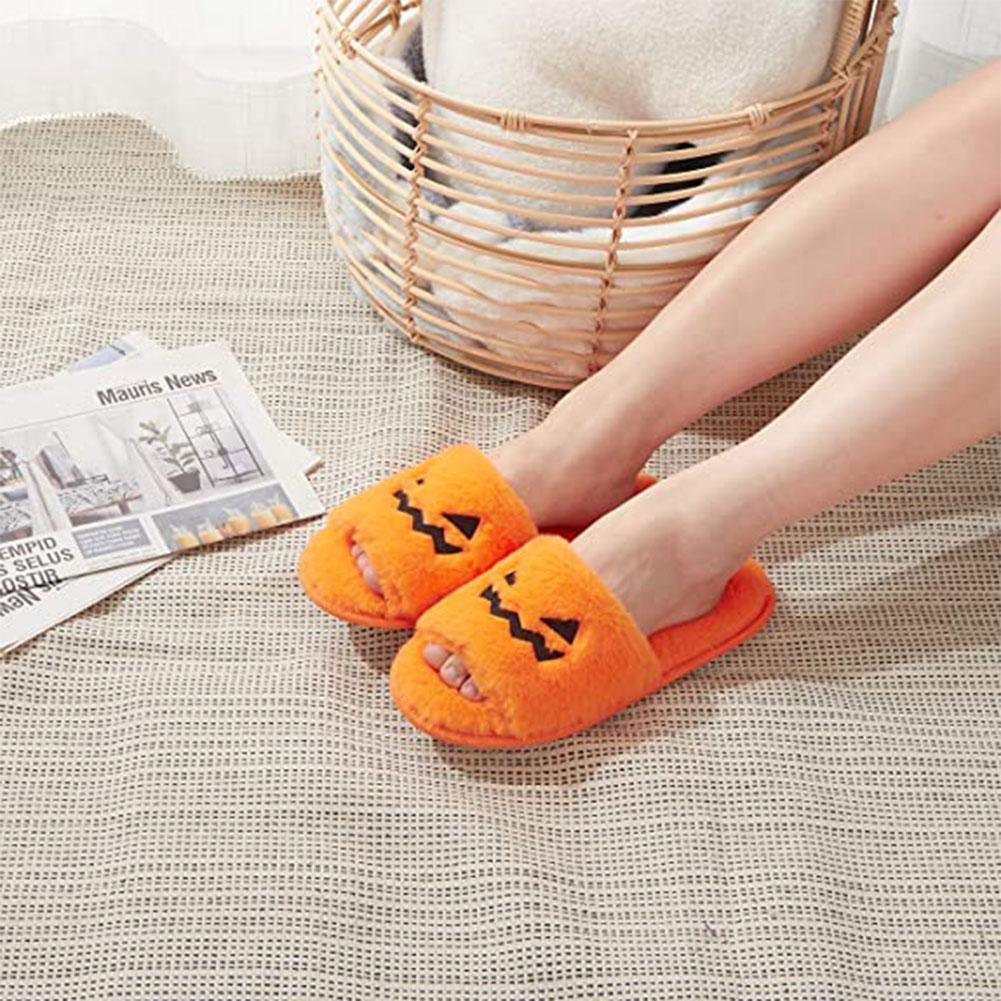 Halloween Women's Soft And Comfortable Plush Slippers Cosplay Shoes Furry Plush Slippers Kawaii Cute Shoes Home Slippers Halloween Dress Up Shoes - DanaFashionstore