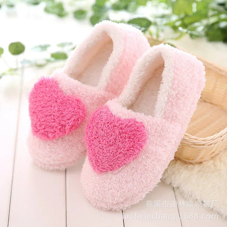 Autumn and winter warm indoor shoes loving lady bag with cotton slippers skid shoes thickened floor confinement girls - DanaFashionstore