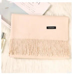 And Winter New Ladies Shawl Monochrome Cashmere Variety Warm Classic Scarf Scarf Scarf - DanaFashionstore