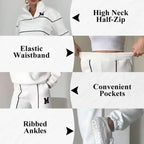 Womens 2 Piece Outfits Lounge Hoodless Pullover Sweatshirt Sweatsuit Sets Sweatshirt Baggy Fashion Sweatpants With Pockets - DanaFashionstore